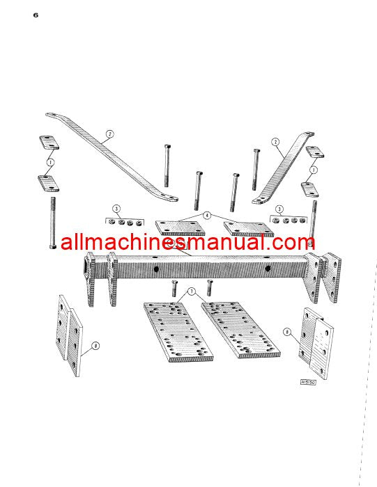 Download Case IH 10 Trail Type Semi Mounted Mower Tractor Parts Manual B744