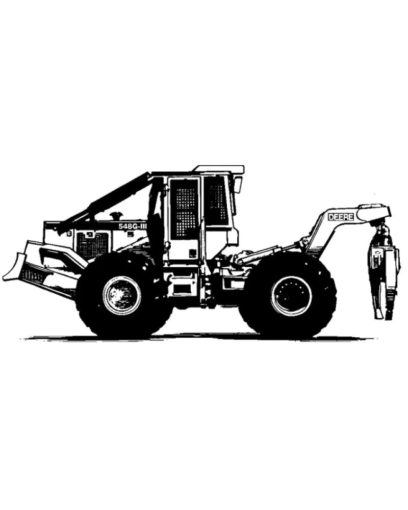 Service Repair Manual - John Deere 540G-III Cable Skidder and 548G-III Grapple Skidder (TM11809)