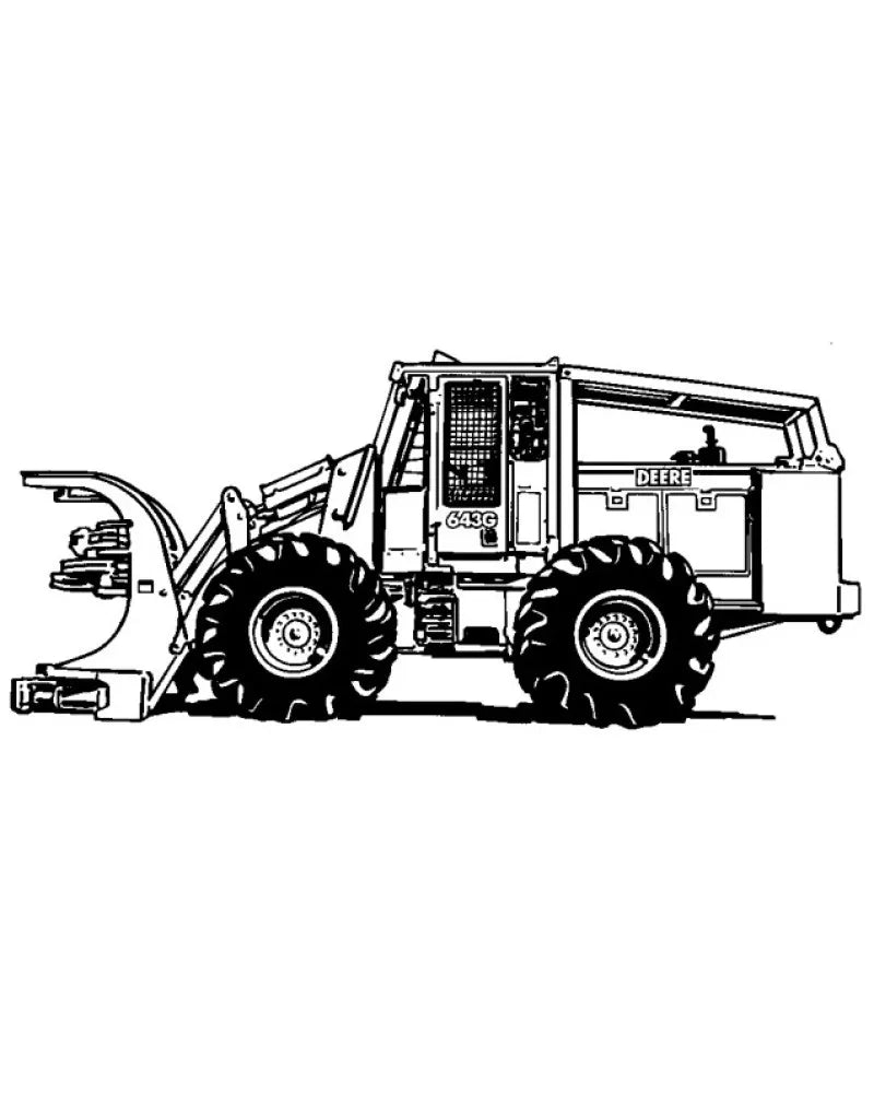 Operation and Test Manual - John Deere 643G and 843G Feller Bunchers (TM1683)