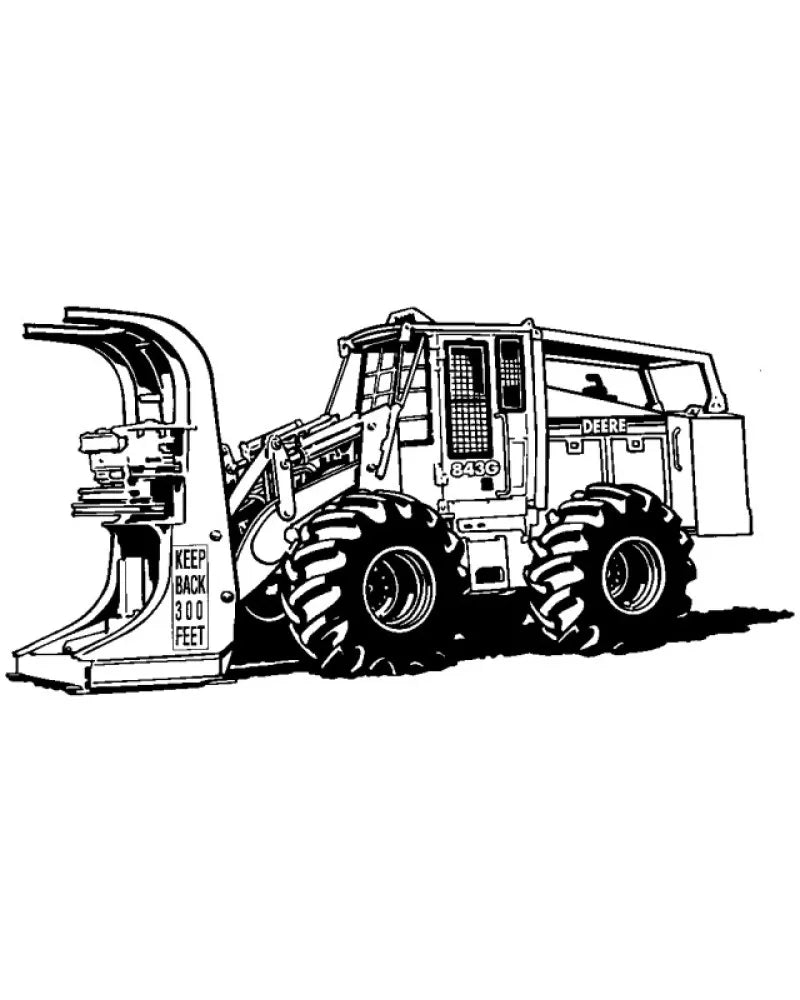Service Repair Manual - John Deere 643G and 843G Wheeled Feller Buncher (TM1684)