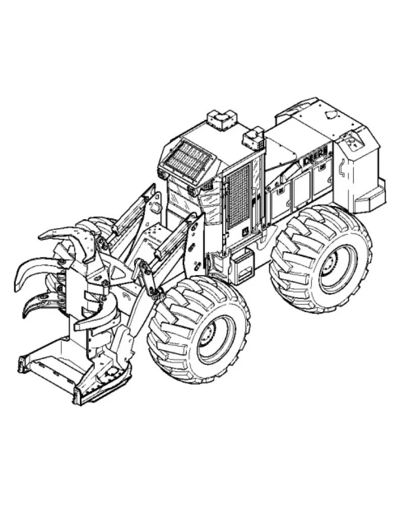 John Deere 643J and 843J (SN: 770001-) Wheeled Feller Bunchers Service Repair Manual (TM2217)
