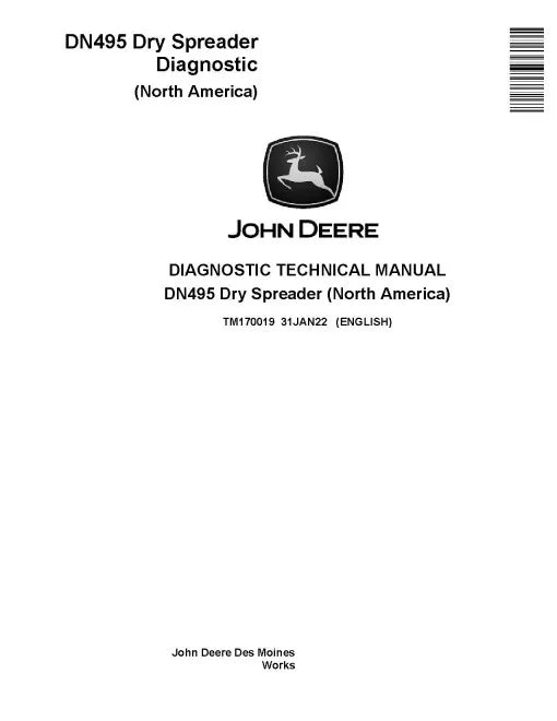 John Deere DN495 Dry Spreader (North America) Diagnostic Manual (TM170019)