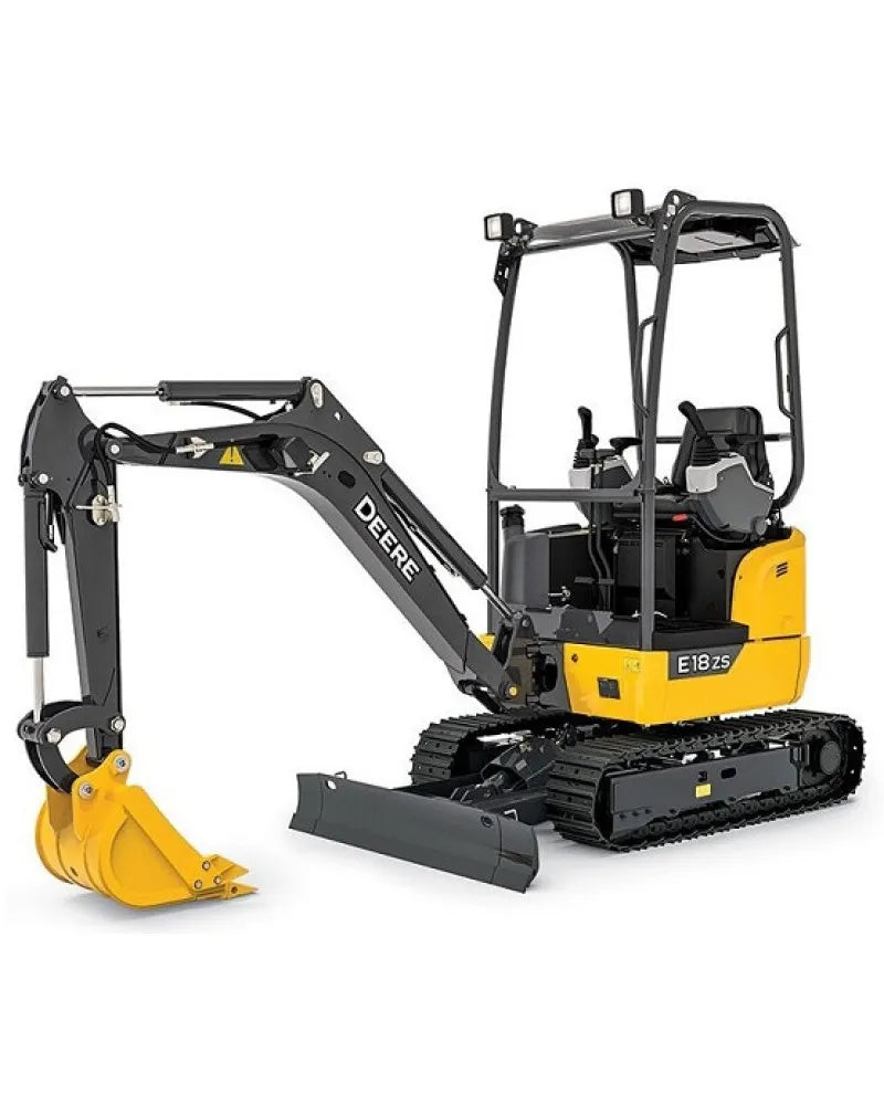 John Deere E18ZS (SN. from D016000) Compact Excavators Operation and Test Manual (TM14361X19)