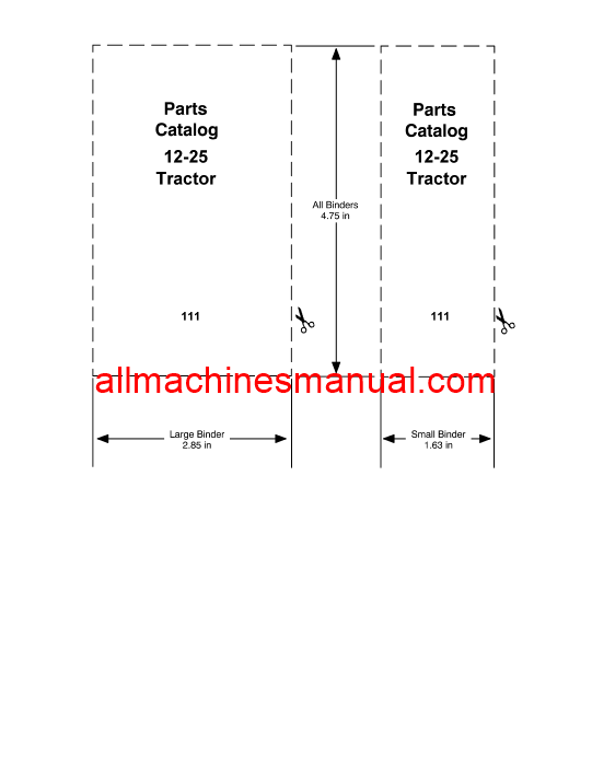 Download Case IH 12-25 Tractor Parts Manual 111