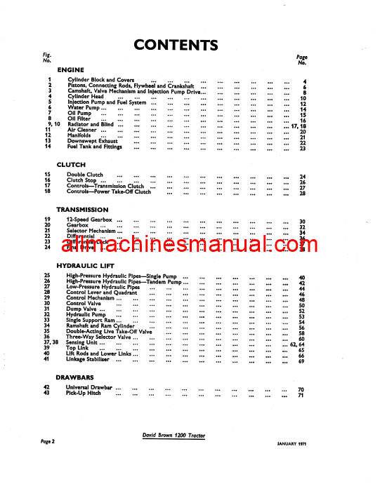 Download Case IH 1200 Tractor Parts Manual TP639