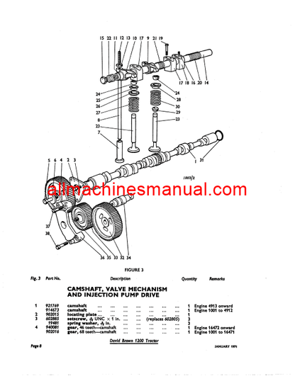 Download Case IH 1200 Tractor Parts Manual TP639