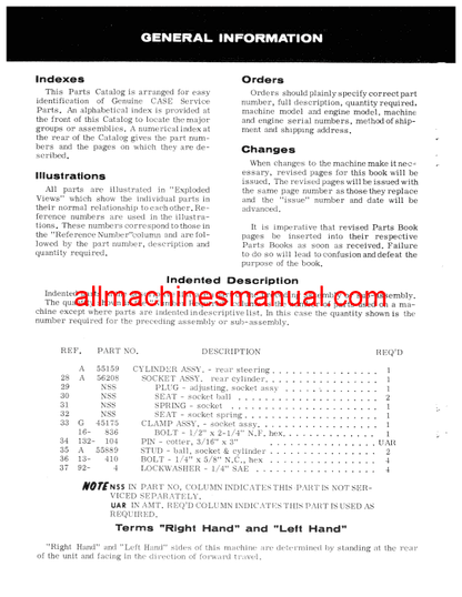 Download Case IH 125 Power Take-Off Tractor Parts Manual B739