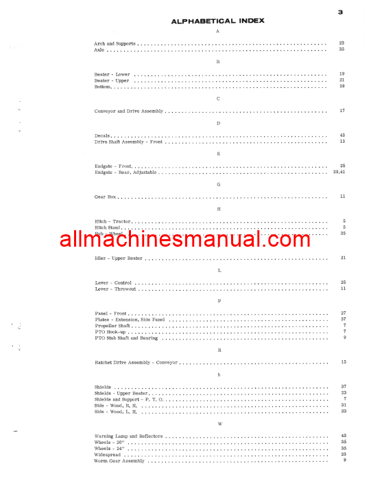 Download Case IH 125 Power Take-Off Tractor Parts Manual B739