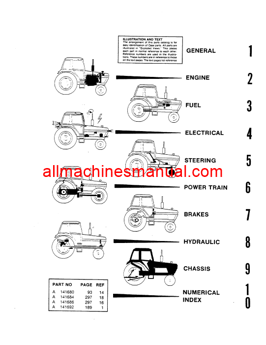 Download Case IH 1294 Tractor Parts Manual 8-2194