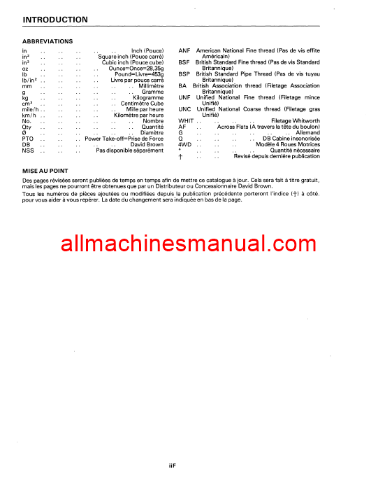 Download Case IH 1410, 1412 David Brown Tractor Parts Manual 9-39102