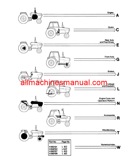 Download Case IH 1490 Tractor Parts Manual 8-1660