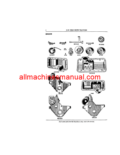 Download Case IH 15-30 Gear Tractor Parts Manual TC-4-B