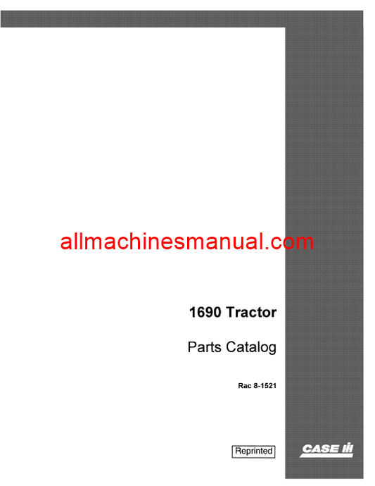 Case IH 1690 Tractor Pdf Parts Manual 8-1521