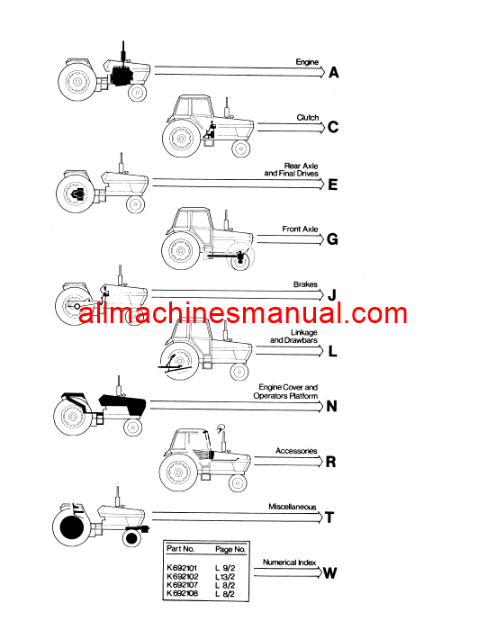 Case IH 1690 Tractor Pdf Parts Manual 8-1521