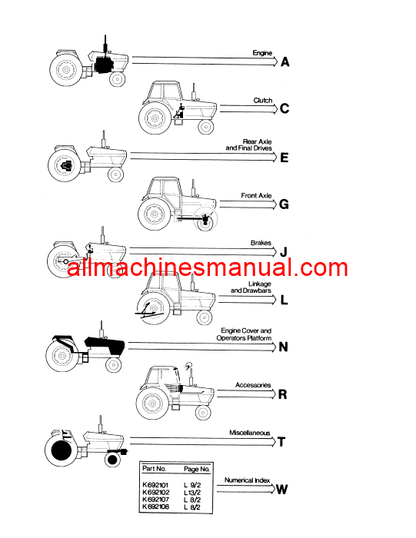 Case IH 1690 Tractor Pdf Parts Manual 8-1521