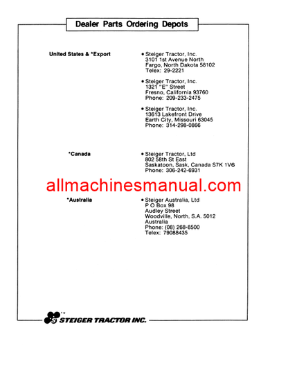 Case IH 2200 Digger DisK Tractor Pdf Parts Manual 37-113R2