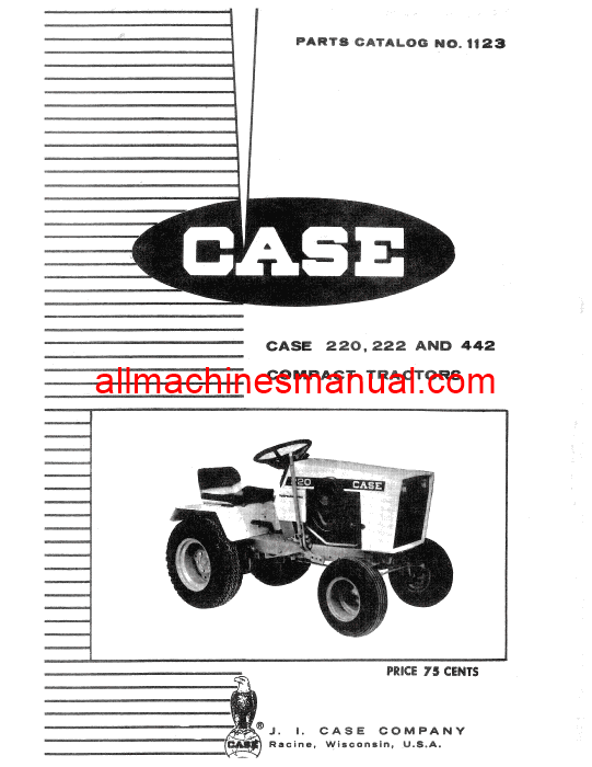 Download Case IH Tractor 220, 222, 224, 444 Parts Manual A1255