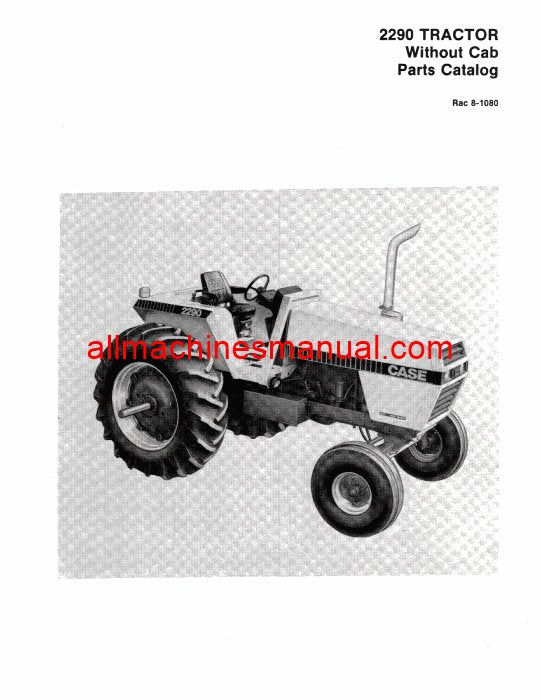 Case IH 2290 Tractor Pdf Parts Manual 8-1080