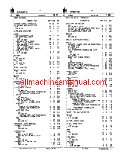 Download Case IH Compact Tractor 220, 222, 442 Parts Manual A1123