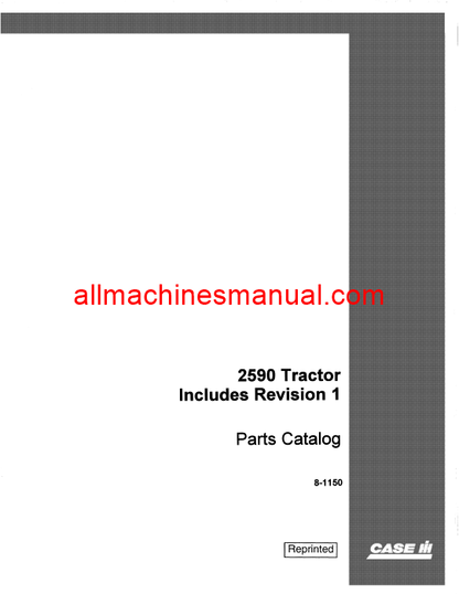 Case IH 2590 Tractor Pdf Parts Manual 8-1150