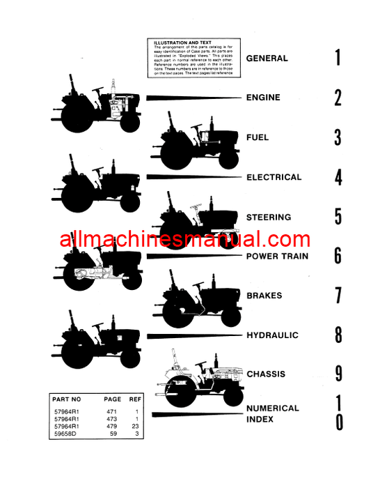 Download Case IH 265 Tractor Parts Manual 8-3940