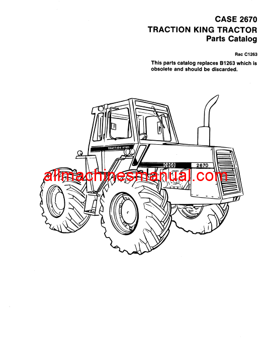 Case IH 2670 Tractor Pdf Parts Manual C1263