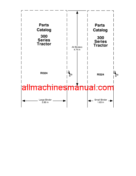 Download Case IH 300 Series Tractor Parts Manual RI324