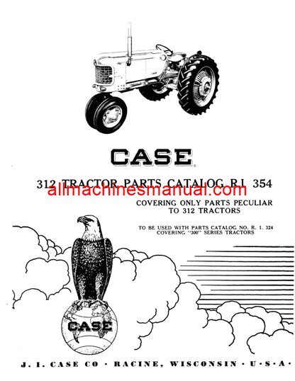 Download Case IH 312 Tractor Parts Manual RI354