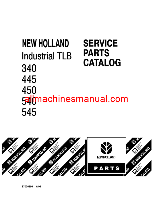 Download Case IH 340A, 340B, 445A, 450, 540, 545 Tractor Parts Manual 87036356