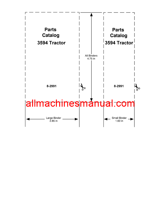 Case IH 3594 Tractor Pdf Parts Manual 8-2991