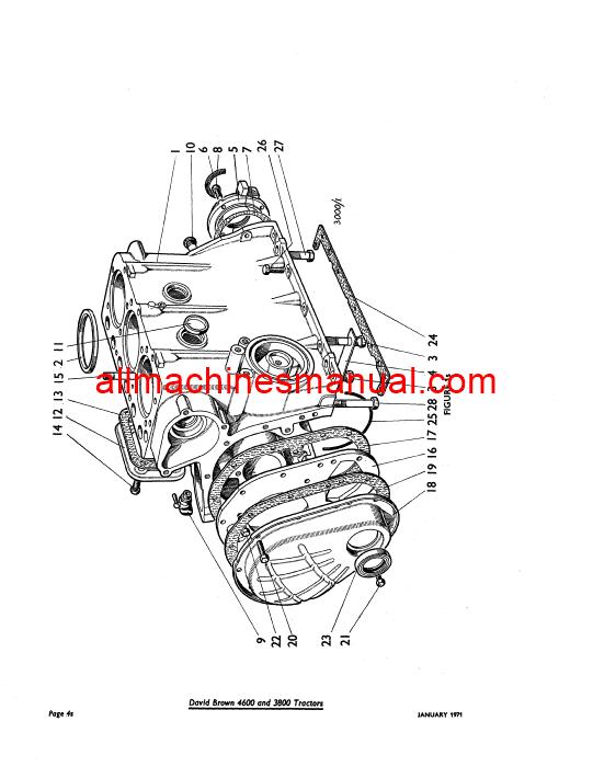 Case IH 3800, 4600 Selectamatic Gas Tractor Pdf Parts Manual TP-653