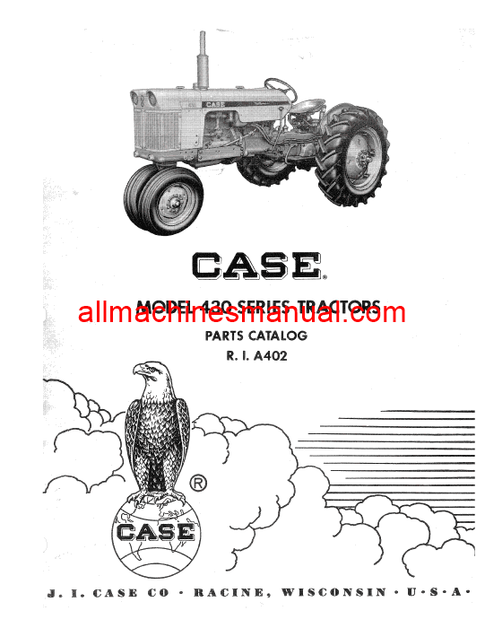 Download Case IH 430 Tractor Parts Manual RIA402