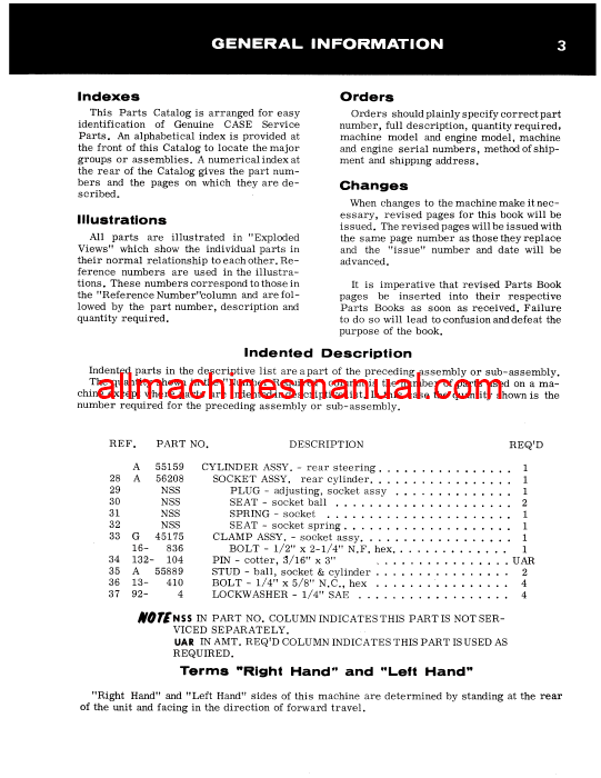 Download Case IH 430, 470, 530, 570 Tractor Parts Manual B979