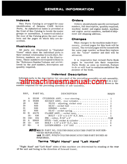 Download Case IH 430, 470, 530, 570 Tractor Parts Manual B979