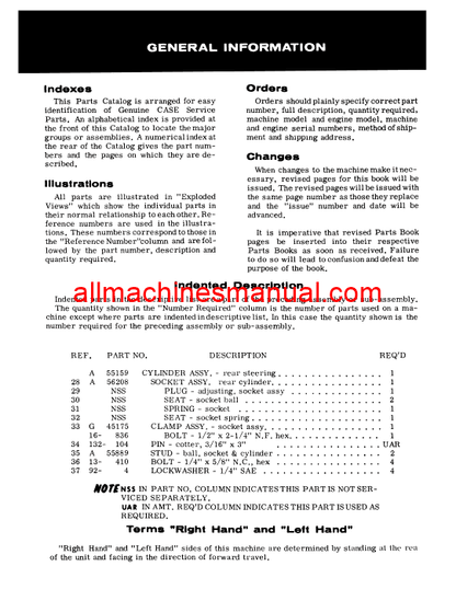 Download Case IH 430 & 530 Tractor Parts Manual A944-R2