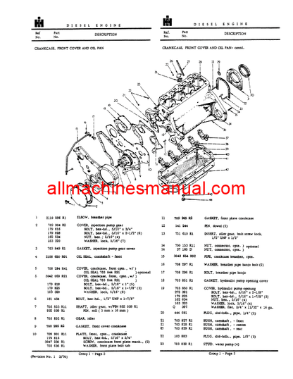 Download Case IH 434 Tractor Parts Manual BT-12E