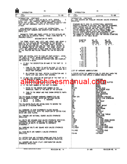 Case IH 4366, 4386 Tractor Pdf Parts Manual TC-165