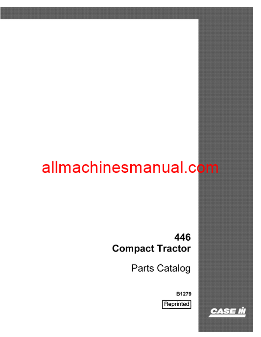 Download Case IH 446 Compact Tractor Parts Manual B1279