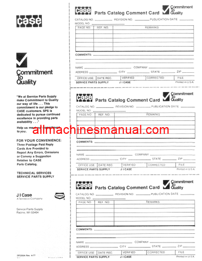 Download Case IH 446 Compact Tractor Parts Manual B1279