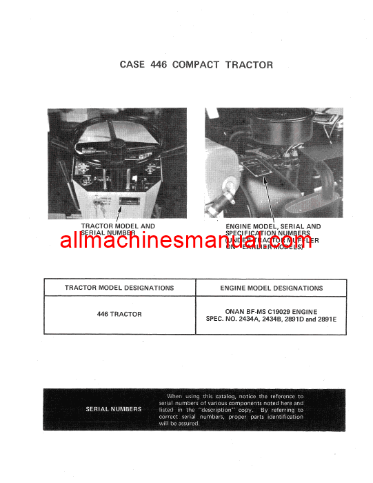 Download Case IH 446 Compact Tractor Parts Manual B1279