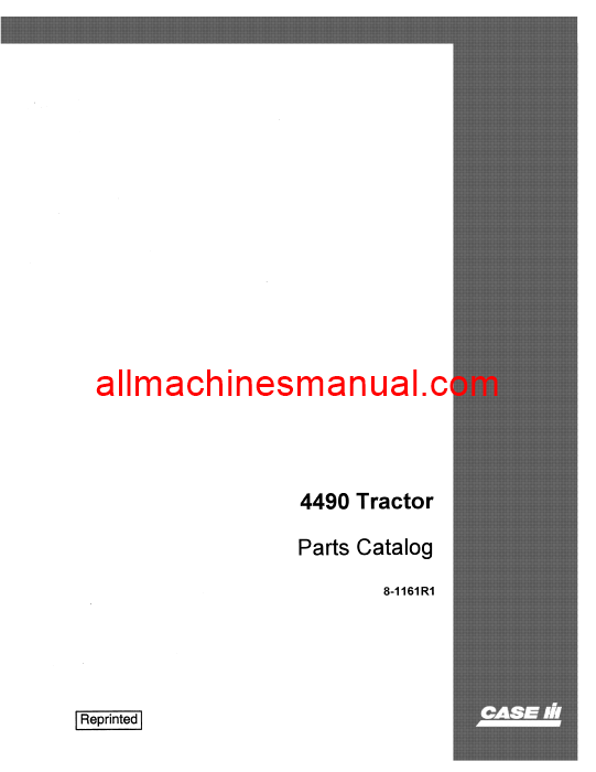 Case IH 4490 Tractor Pdf Parts Manual 8-1161R1