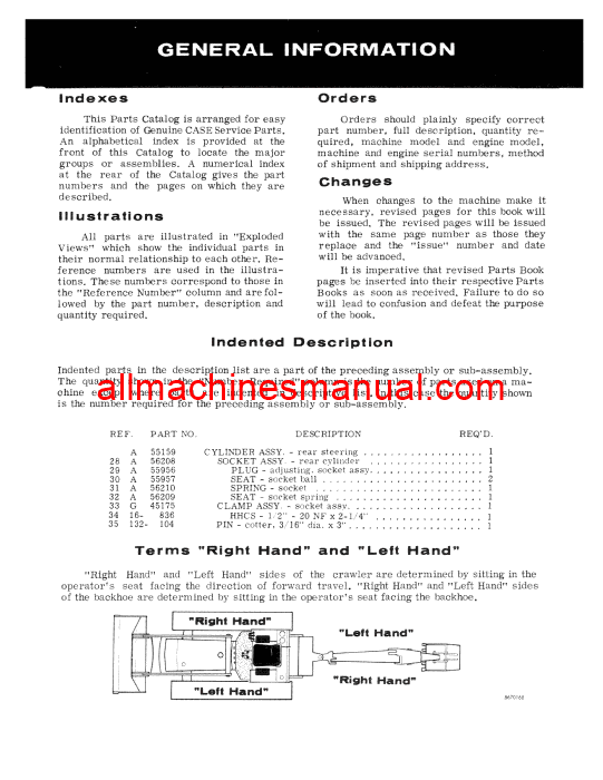 Download Case IH 450 Crawler Tractor Parts Manual B930