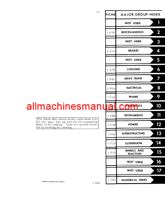 Download Case IH 464 Tractor Parts Manual TC-162