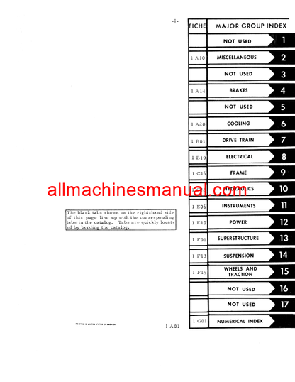 Download Case IH 464 Tractor Parts Manual TC-162