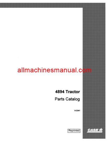 Case IH 4894 Tractor Pdf Parts Manual 8-2341