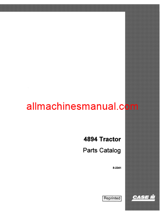 Case IH 4894 Tractor Pdf Parts Manual 8-2341