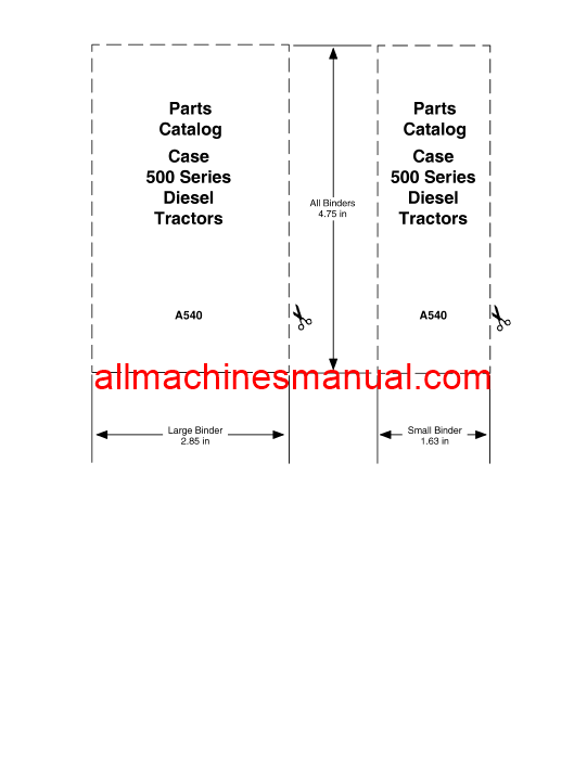 Download Case IH 500 Diesel Tractor Parts Manual A540