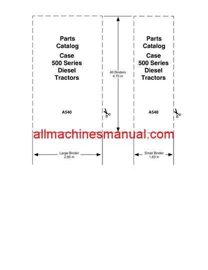 Download Case IH 500 Diesel Tractor Parts Manual A540