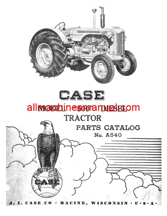 Download Case IH 500 Diesel Tractor Parts Manual A540