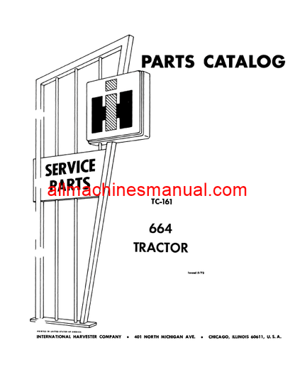 Download Case IH 664 Tractor Parts Manual TC-161